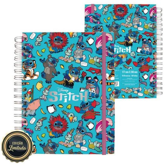 caderno colegial smart stitch 80 folhas