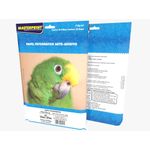 papel fotografico a4 glossy 115gr auto adesivo 20fl masterprint