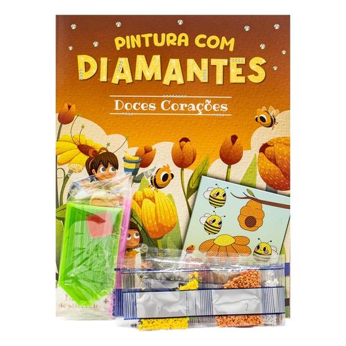pintura com diamantes: doces corações
