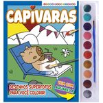 capivaras livro para pintar com aquarela