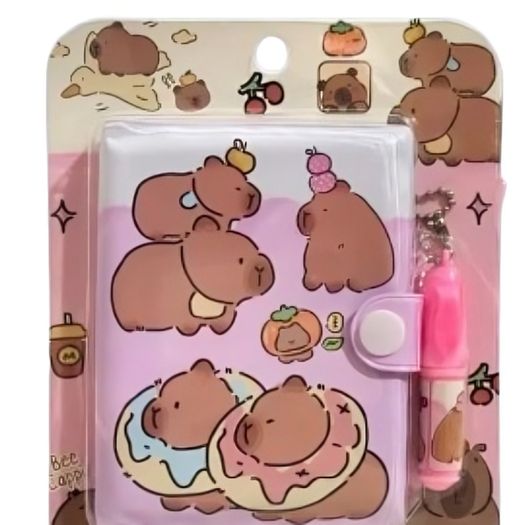 caderno de anotações capivara mini com caneta diversos modelos caderno de anotações capivara mini com caneta diversos modelos