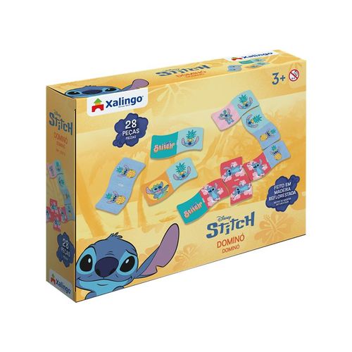 jogo de dominó 28 peças madeira stitch