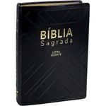 bíblia sagrada naa - letra gigante - capa preta