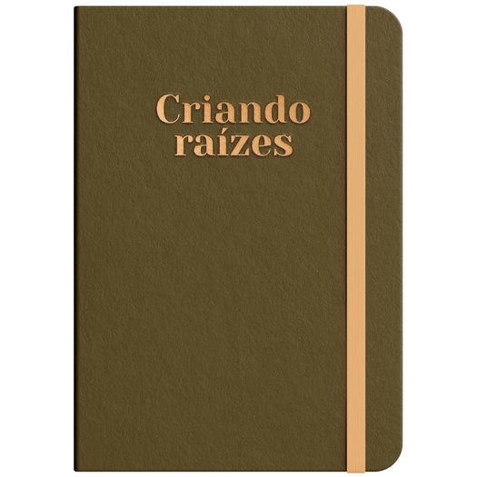 moleskine - criando raizes - bronze moleskine - criando raizes - bronze
