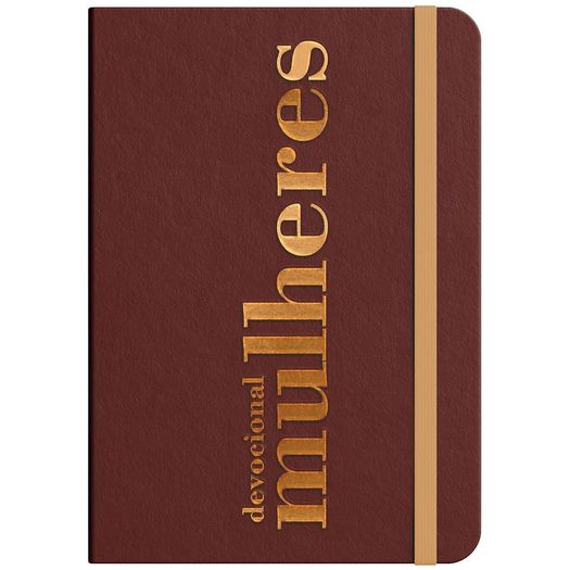 moleskine - devocional mulheres - marrom moleskine - devocional mulheres - marrom