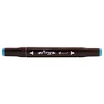 caneta marcador ponta dupla marker dual cerulean blue 063-pk0206d1
