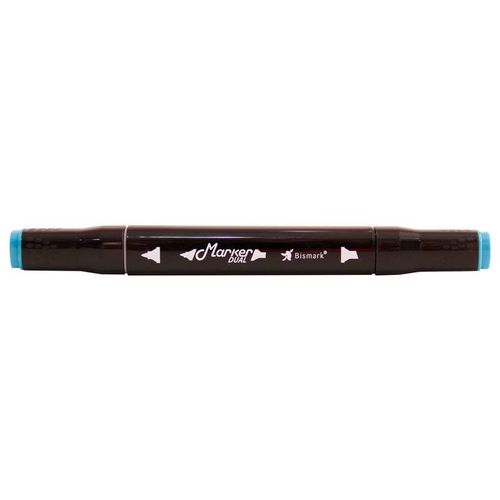 caneta marcador ponta dupla marker dual cerulean blue