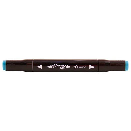 caneta marcador ponta dupla marker dual cerulean blue 063-pk0206d1