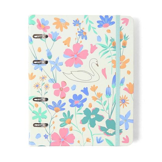 caderno criativo argolado 100 folhas office duo lagoa cisne floral caderno criativo argolado 100 folhas office duo lagoa cisne floral