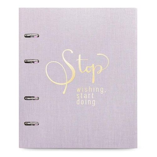 caderno fichario ultra cotton lilás