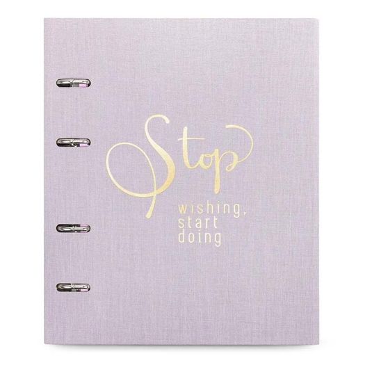 caderno fichário 190 folhas ultra cotton lilás caderno fichário 190 folhas ultra cotton lilás