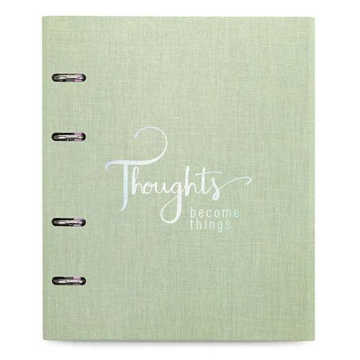 caderno fichário 190 folhas ultra cotton verde caderno fichário 190 folhas ultra cotton verde