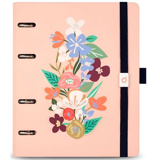 caderno fichário a5 80 folhas garden pêssego caderno fichário a5 80 folhas garden pêssego