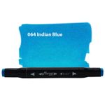 caneta marcador ponta dupla marker dual indian blue caneta marcador ponta dupla marker dual indian blue