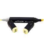 caneta marcador ponta dupla marker dual pale yellow caneta marcador ponta dupla marker dual pale yellow