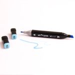 caneta marcador ponta dupla marker dual baby blue caneta marcador ponta dupla marker dual baby blue