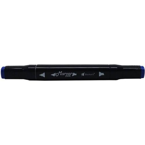 caneta marcador ponta dupla marker dual brilliant blue