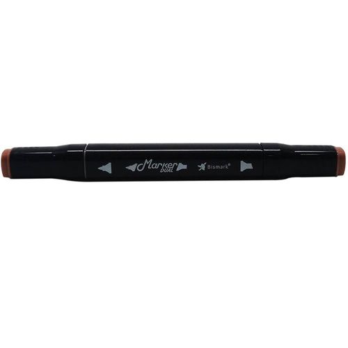 caneta marcador ponta dupla marker dual burnt grey