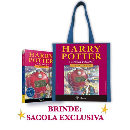 harry potter e a pedra filosofal - edição comemorativa de 25 anos + brinde