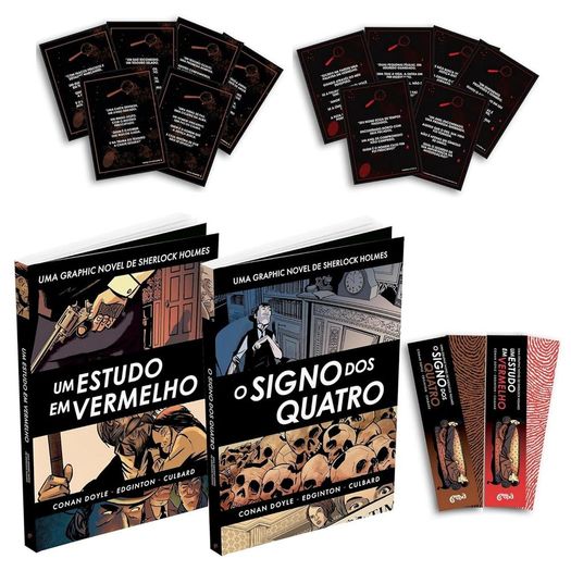 combo sherlock holmes - hqs inéditas - com brinde combo sherlock holmes - hqs inéditas - com brinde