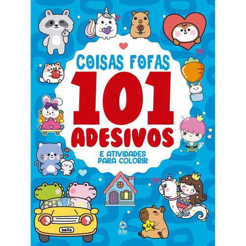 101 adesivos atividades e desenhos para colorir coisas fofas