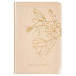 the purpose book: bíblia sagrada - bege - flores