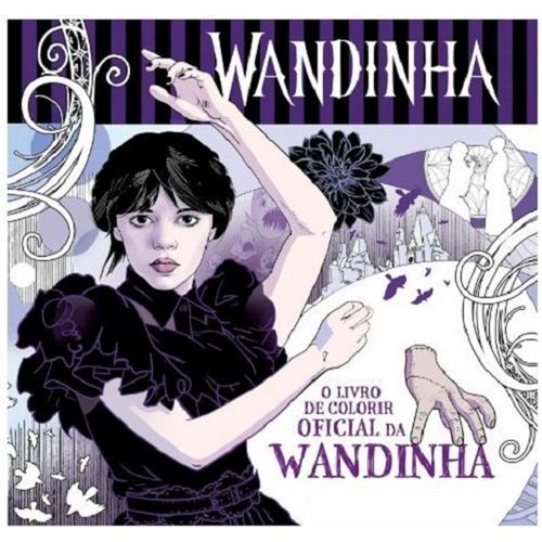 o livro de colorir oficial da wandinha