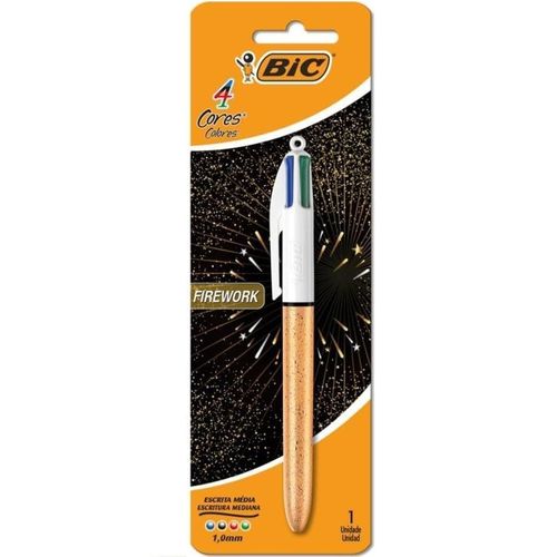 caneta esferográfica 4 cores 1.0mm firework