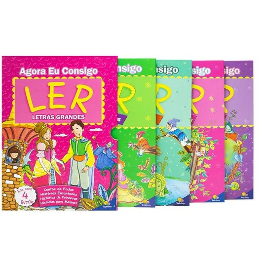 box agora eu consigo ler - rosa box agora eu consigo ler - rosa