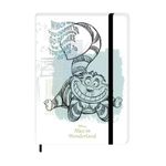 caderno de anotações brochura 96 folhas com elástico alice branco caderno de anotações brochura 96 folhas com elástico alice branco