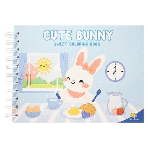 sweet coloring book: cute bunny