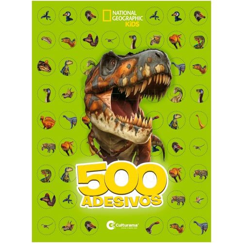 500 adesivos dinossauros - national geographic kids