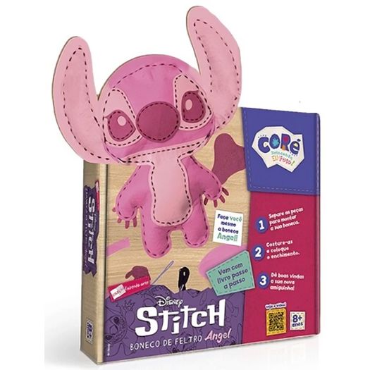 boneco pelúcia angel do stitch feltro boneco pelúcia angel do stitch feltro