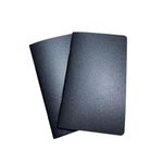 caderneta note preto metal 30 folhas 12,5x21cm
