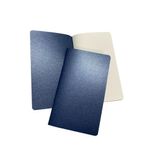 caderneta note azul metal 30 folhas 12,5x21cm