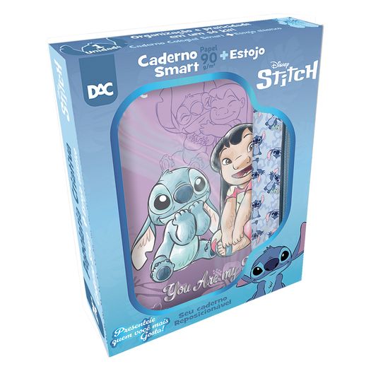 kit caixa criativa stitch caderno e estojo kit caixa criativa stitch caderno e estojo