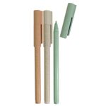 caneta esferográfica 1.0mm preta 3 unidades palha