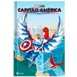 livro de histórias capa dura capitão américa - sam wilson