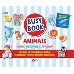 busy book animais grude, desgrude e aprenda