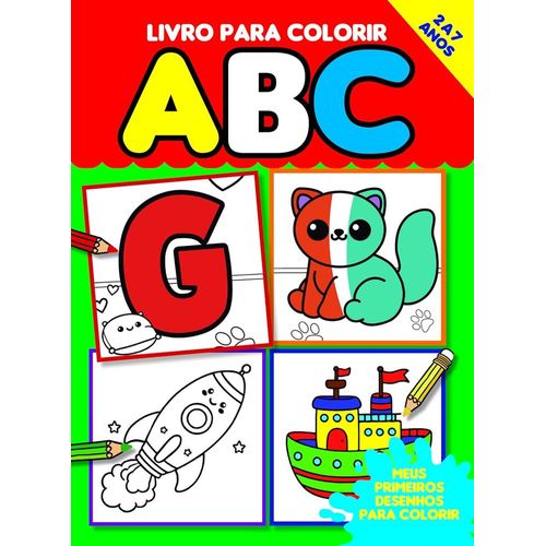 livro para colorir abc