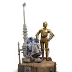 c-3po and r2-d2 deluxe - star wars - art scale 1/10 - iron studios