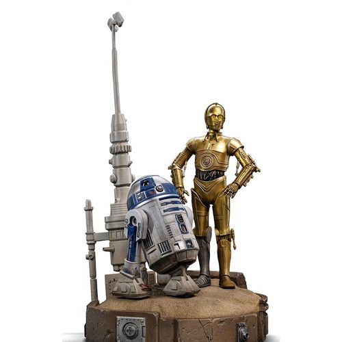c-3po and r2-d2 deluxe - star wars - art scale 1/10 - iron studios