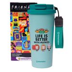 copo térmico 500ml baker com tampa friends copo térmico 500ml baker com tampa friends