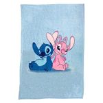 kit manta + balde stitch e angel namorados