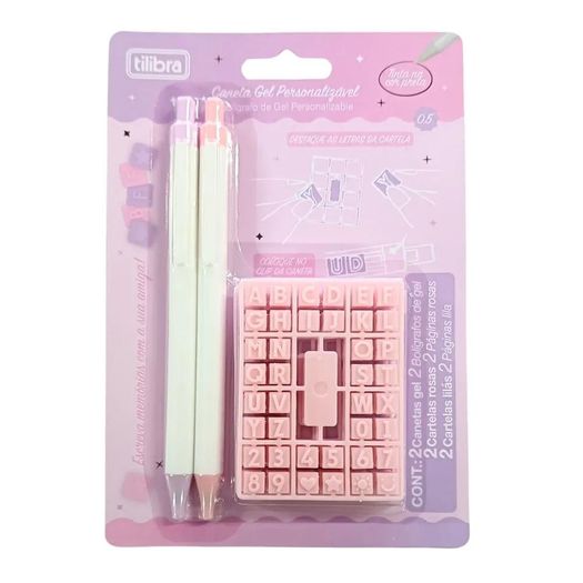 caneta gel 0.5 personalizável 2 unidades caneta gel 0.5 personalizável 2 unidades