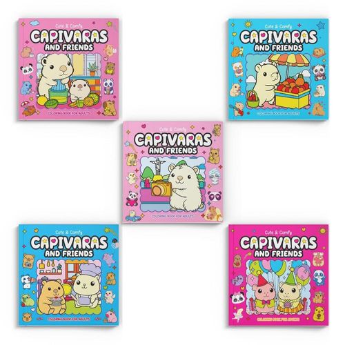 combo cute & comfy capivaras and friends edição 01