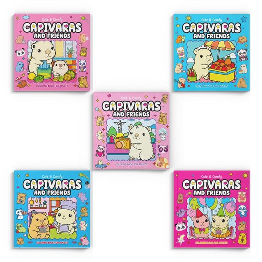combo cute & comfy capivaras and friends edição 01