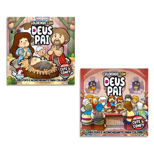 combo cute & comfy colorindo com deus pai edição 01
