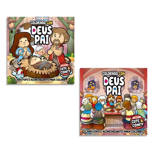combo cute & comfy colorindo com deus pai edição 01