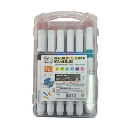 kit-caneta-marcador-acrilico-maleta-12-unidades